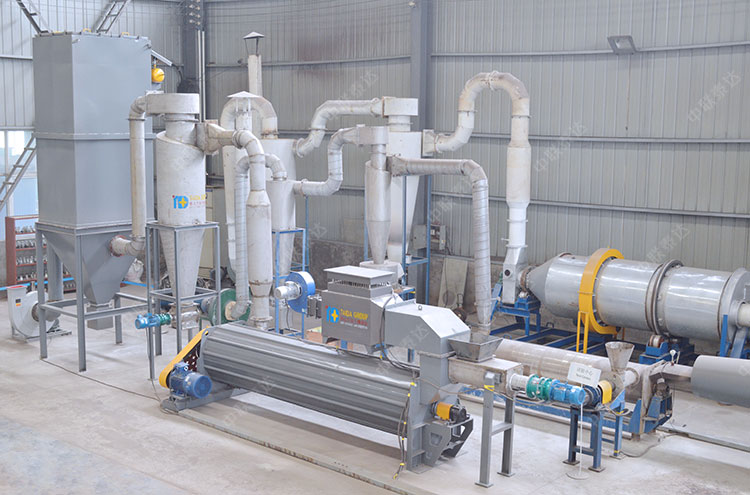 Continuous resin powder air sweep dryer has good drying effect and can be flexibly selected as a heat source