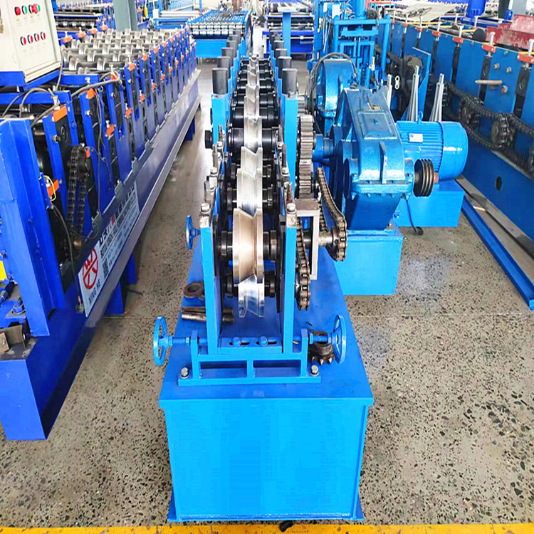 48 round tube to square tube machine with leveling 40 * 40 waste rack tube to square tube forming equipment