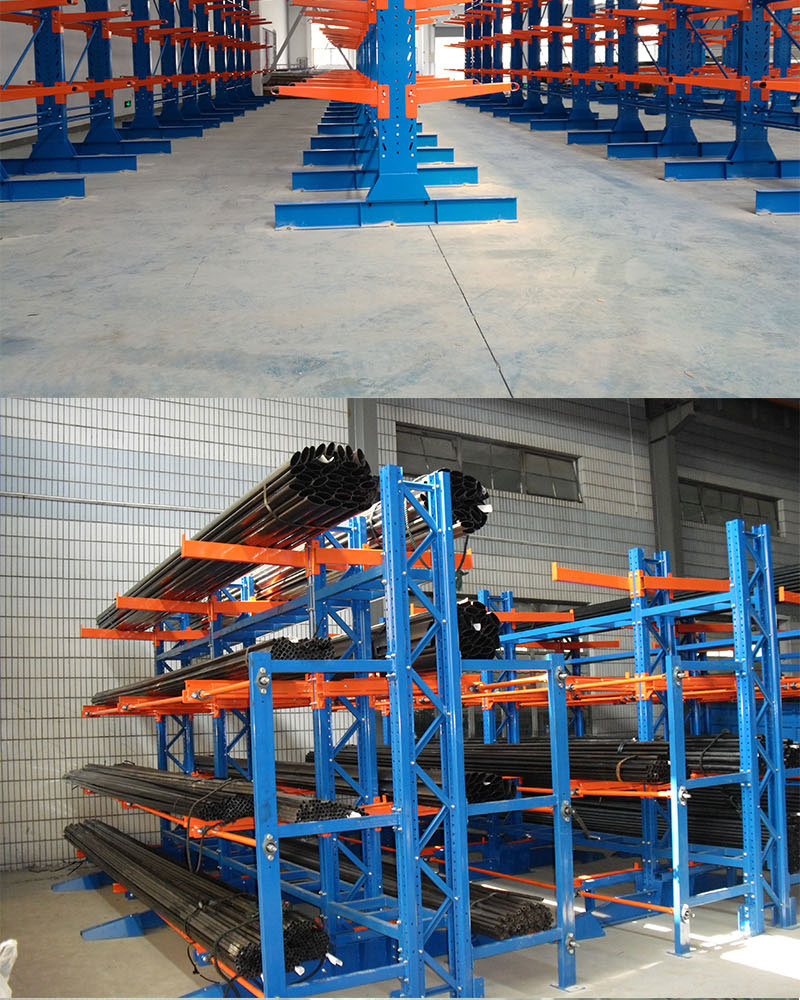 Premium rack manufacturers provide large-scale storage, heavy-duty single sided and double-sided telescopic cantilever shelves that can be customized