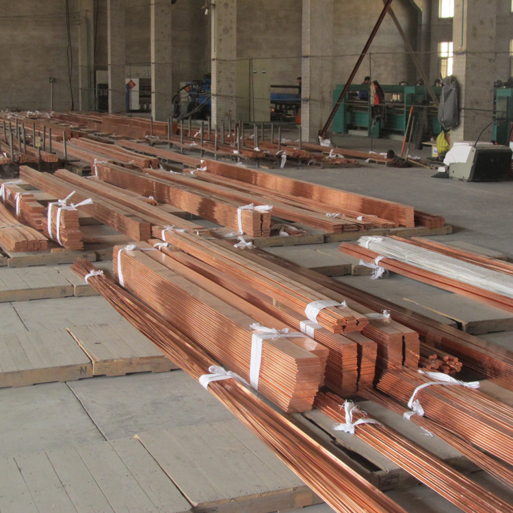 Pure copper rod T2 punching and bending outlet 10 * 20 tinned TP2 copper bar 20 * 300 thick wide row copper bar