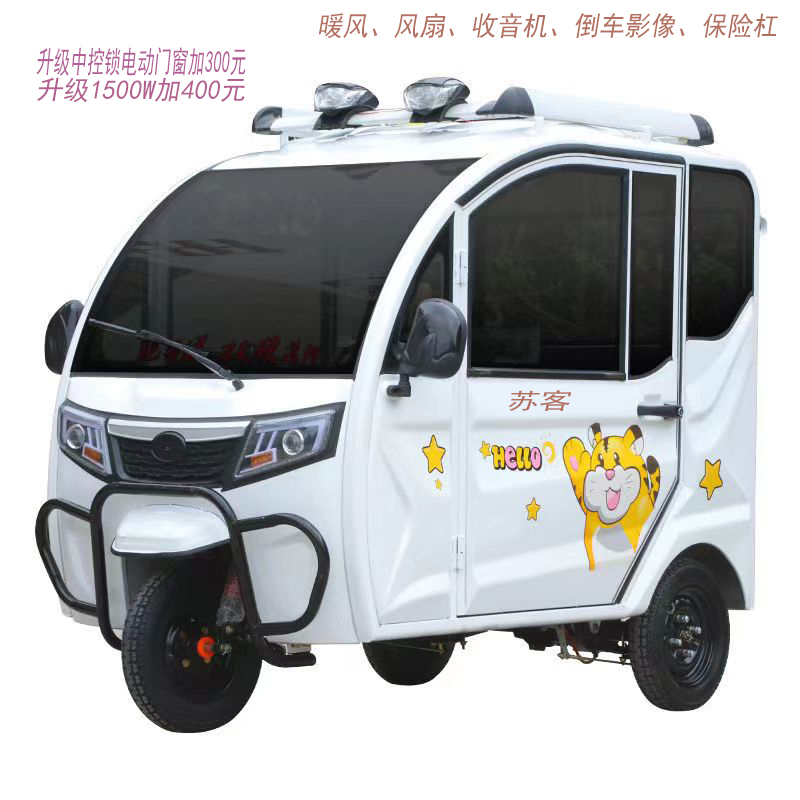 Totally enclosed QT51 Electric trike rain proof household old people pick up children electric vehicle supplied by the manufacturer