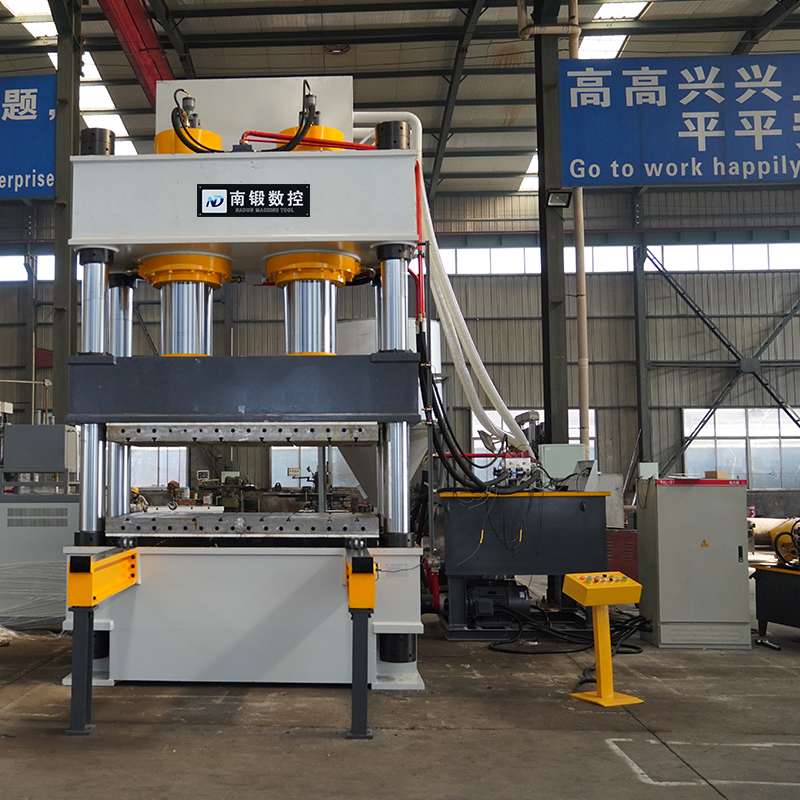 800T carbon fiber composite material hot pressing four column hydraulic press 800T plastic tray ABS plate servo hydraulic press