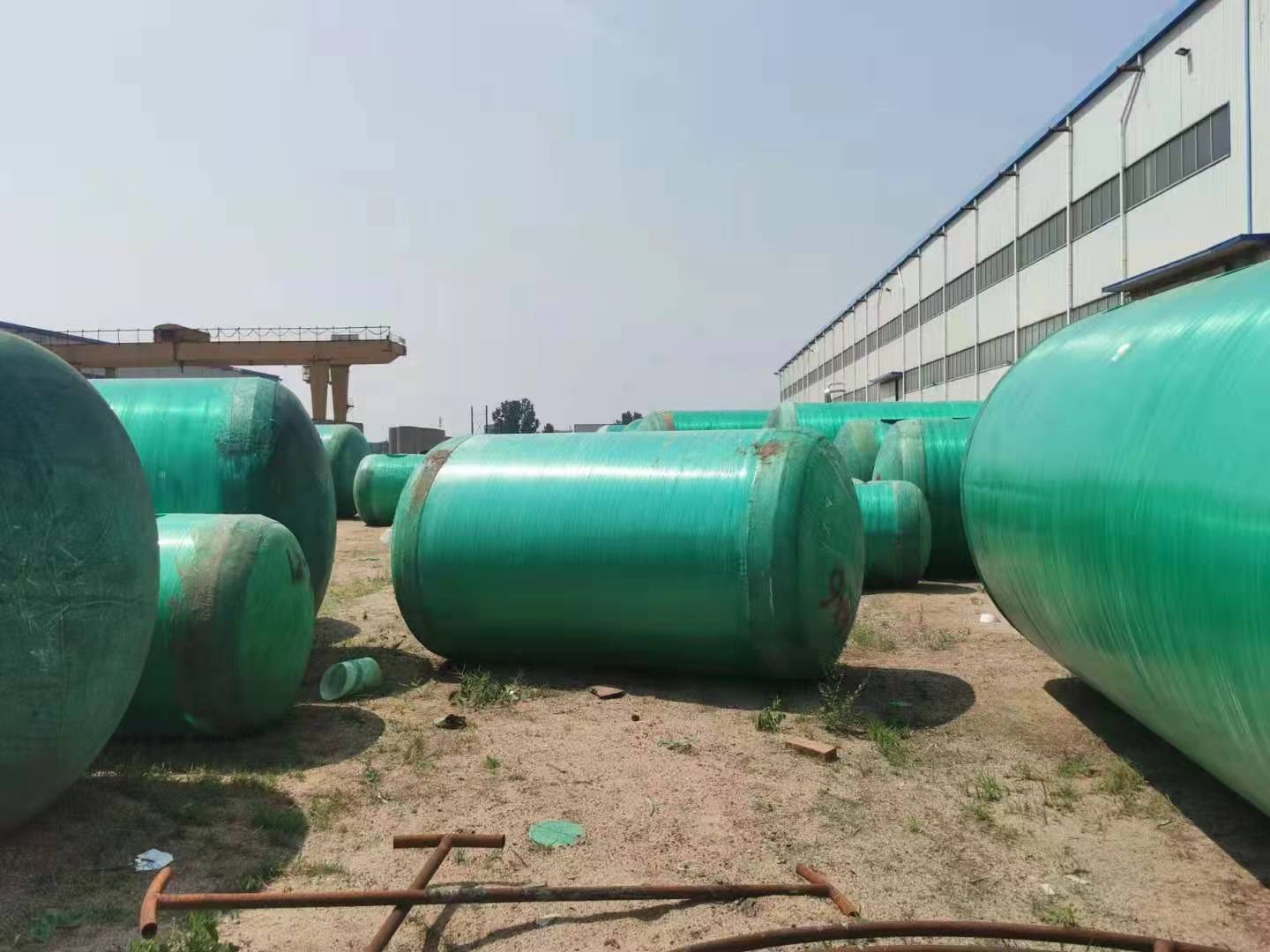 Finished Septic tank, FRP sewage storage tank, household rainwater collection tank, 10m3, manufacturer Huanchen