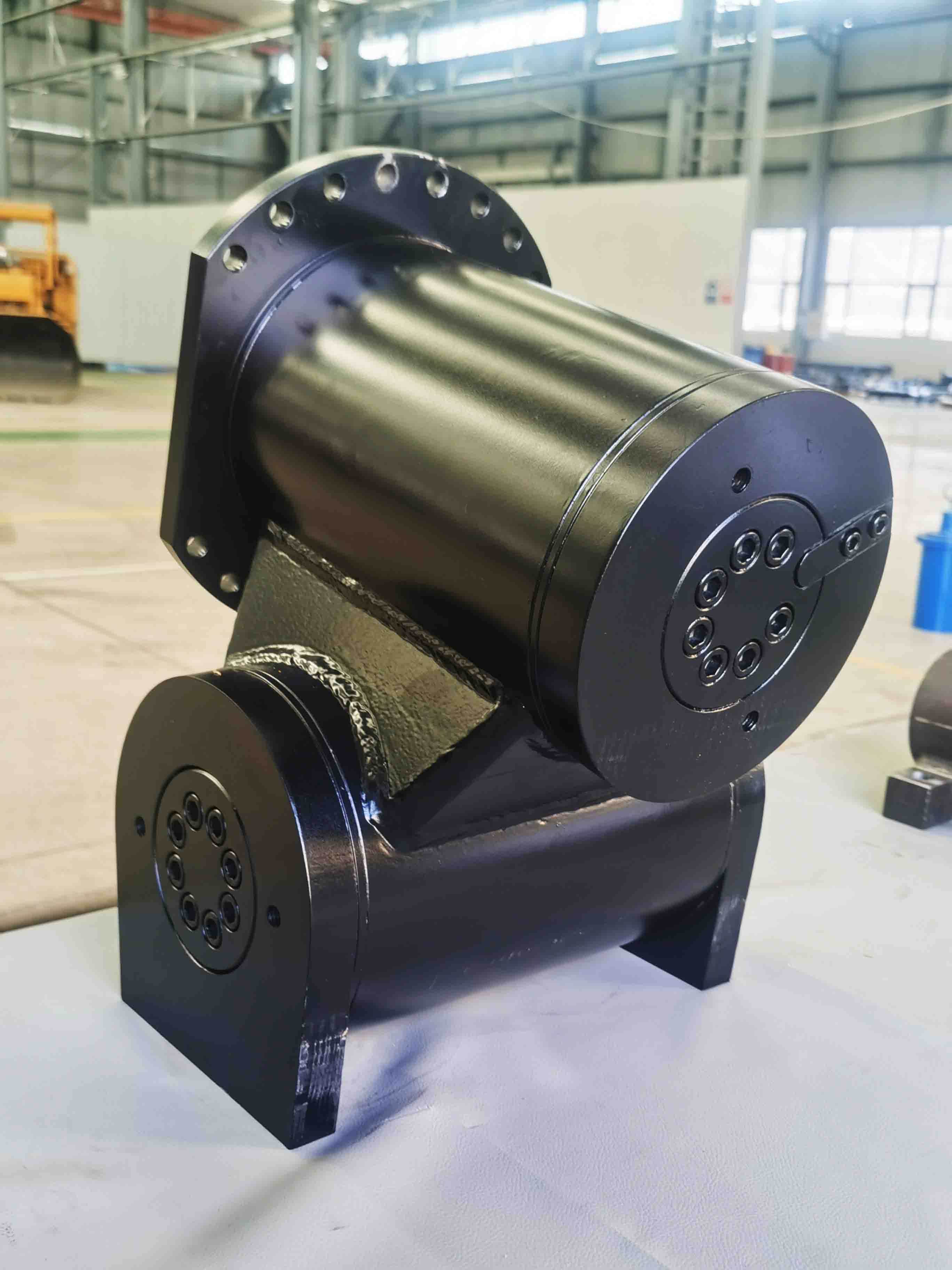 Tuote spiral swing oil cylinder high torque rotary actuator F10 series cylinder body connection flange output