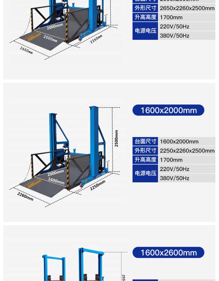 Mobile loading and unloading platform, cargo elevator, truck loading and unloading elevator, electric hydraulic platform, small boarding bridge