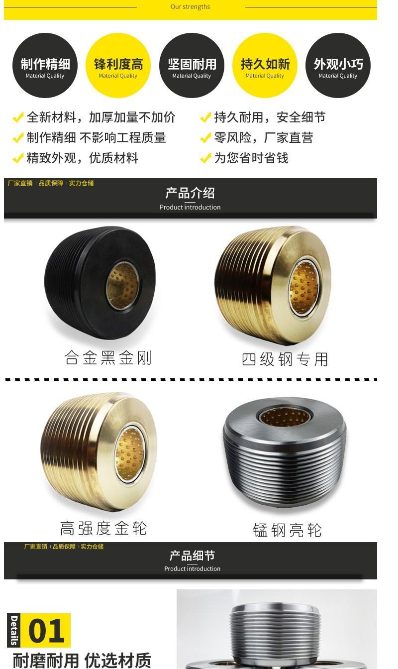 High strength thread rolling wheel, semi numbered and non semi numbered, fully automatic CNC steel bar straight thread threading machine, thread rolling machine