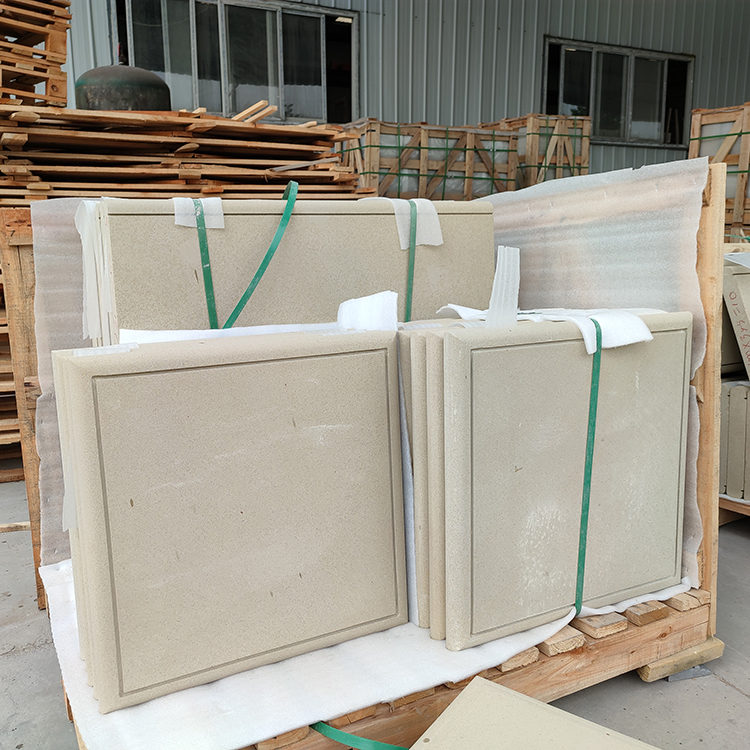 Rice yellow sandstone lychee surface precision processing factory exterior wall dry hanging board villa exterior wall decoration material