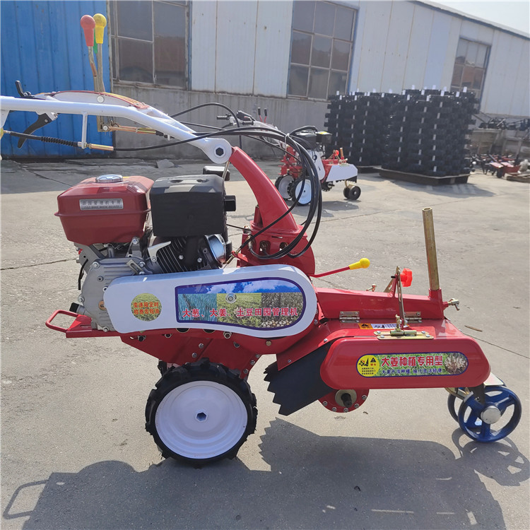 Electric starting handheld micro tiller Chengyu 186 scallion cultivator Strawberry planting and trenching machine