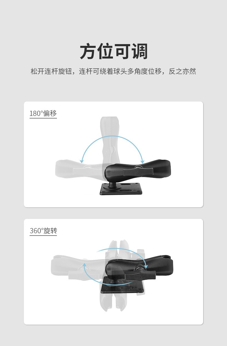 VINmounts ® 75X75mm VESA standard hole to base -1.5 \