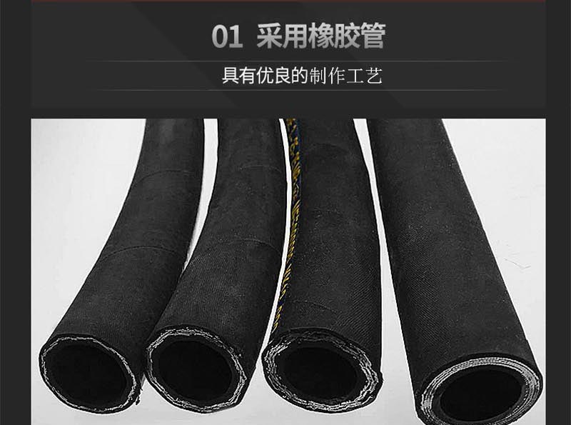 Manufacturer of 4-layer steel wire wound rubber hose for mining high-pressure hydraulic hose assembly