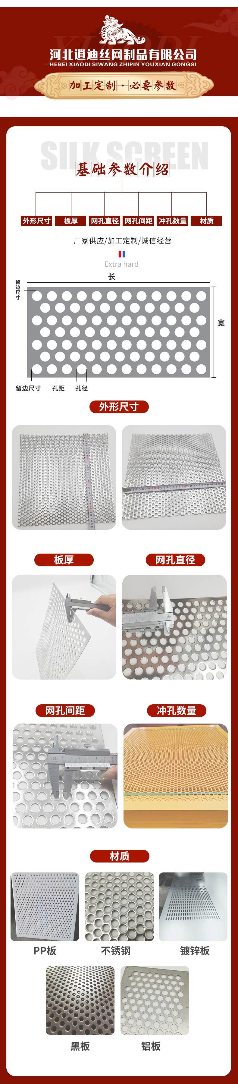 Stainless steel porous filter mesh plate, circular mesh mesh hole plate, small hole punching mesh, balcony protection and fall prevention