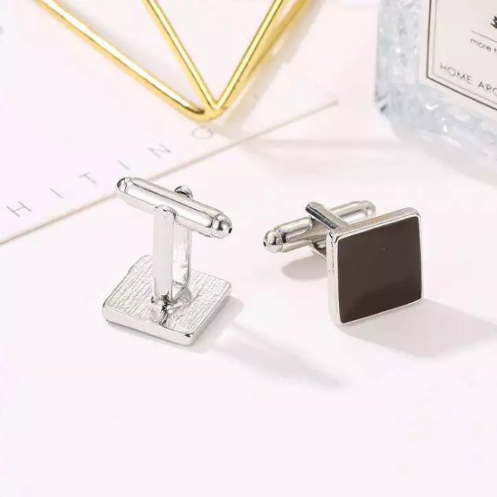 Customized metal men's cuff links Customized sleeve studs Tie clip Free design Customized