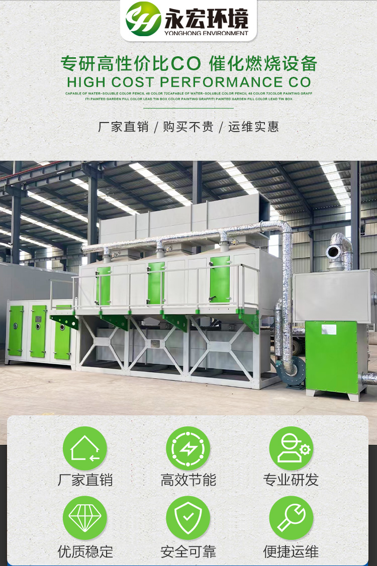 Regenerative catalytic combustion spray booth exhaust gas treatment integrated machine VOC catalytic combustion equipment Yonghong Environment