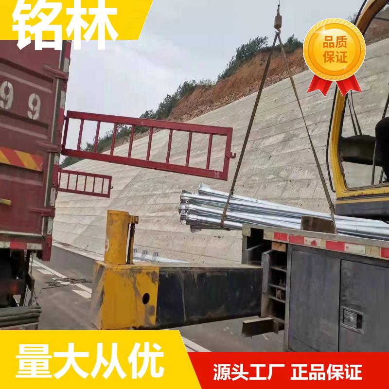 高速公路 双柱式交通标志杆 Q345 单悬臂 多年行业经验 铭林
