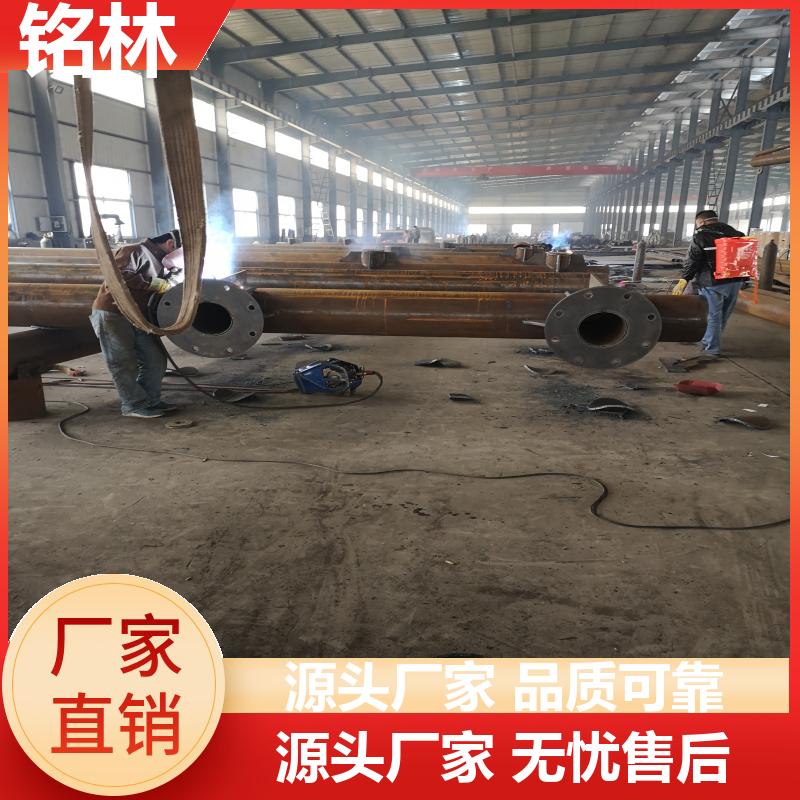  双悬臂 不锈钢 乡村道路 双柱式交通标志杆 多年行业经验 铭林