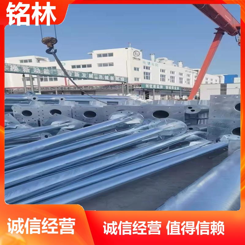  Q235钢材 热镀锌 贴膜 交通标志杆 单悬臂 多年行业经验 铭林