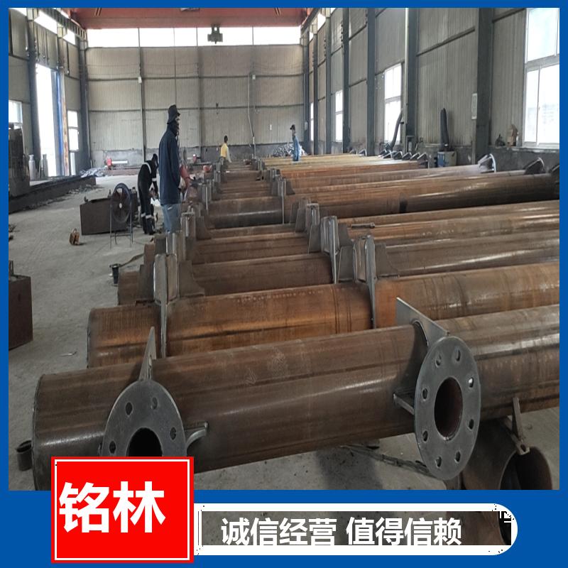  圆柱形 双柱式交通标志杆 热镀锌 高速公路 多年行业经验 铭林