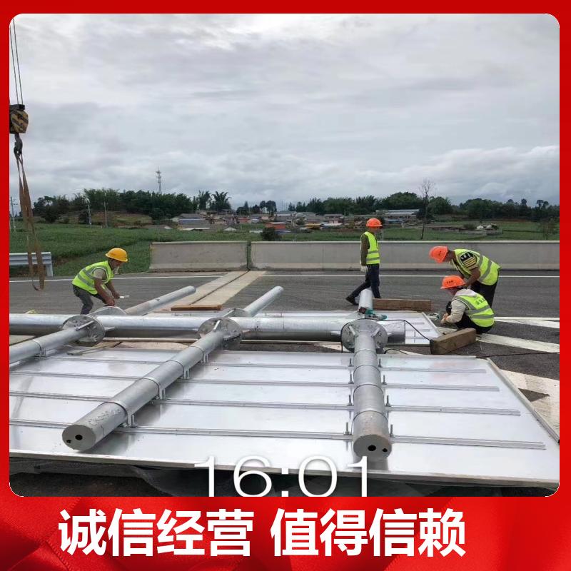 热镀锌 Q235钢材 双悬臂 单柱式交通标志杆 多年行业经验 铭林