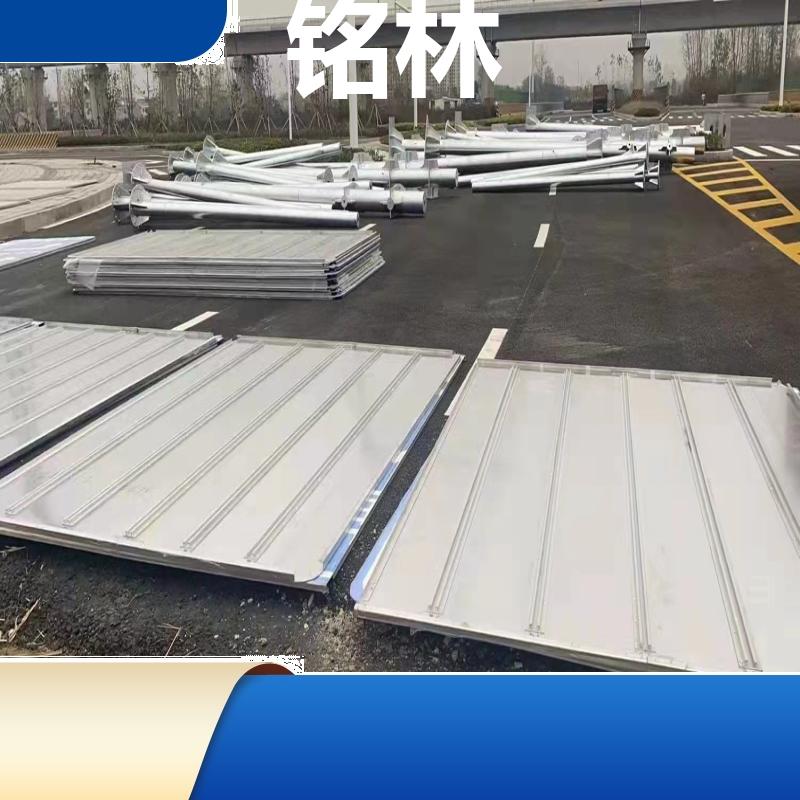  双柱式交通标志杆 浸塑 高速公路 Q235钢材 多年行业经验 铭林