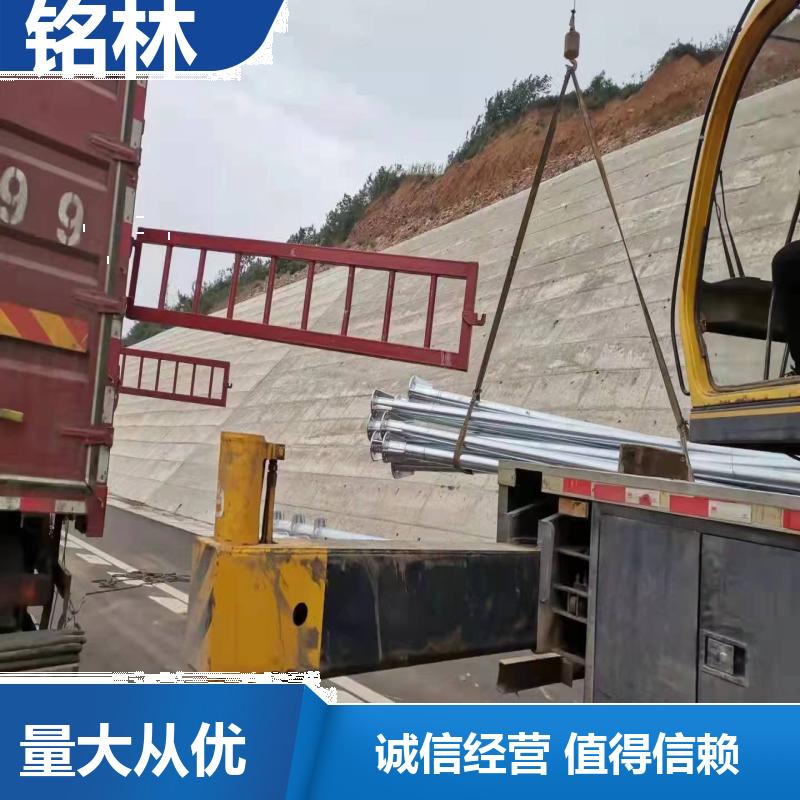  双悬臂 热镀锌 道路指示 双柱式交通标志杆 多年行业经验 铭林