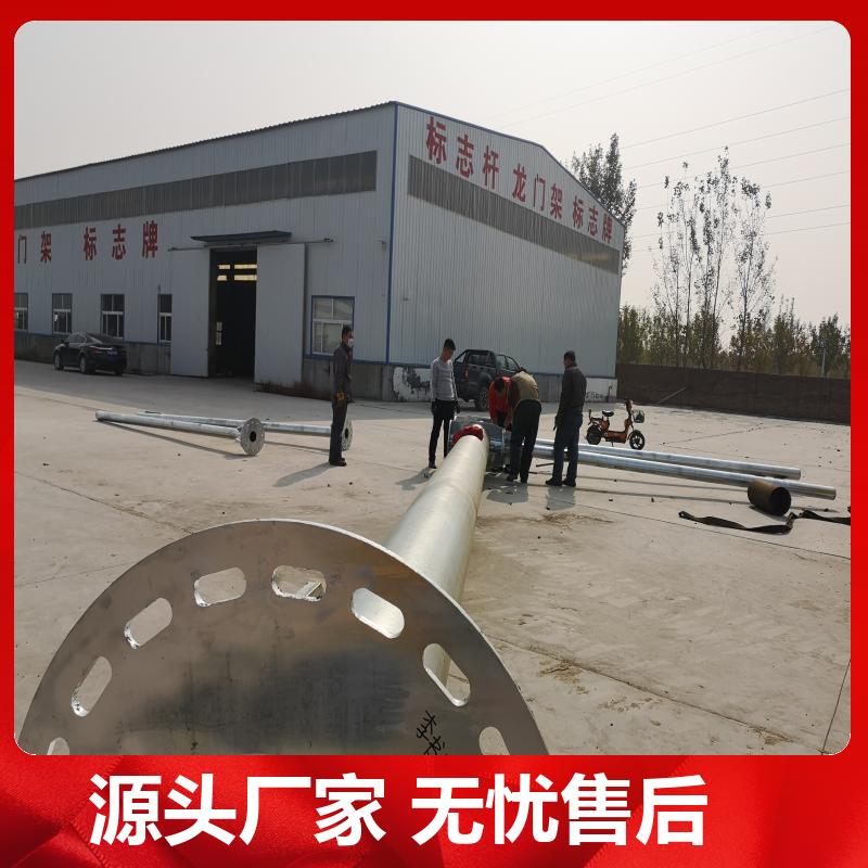 Q235钢材 双柱式交通标志杆 道路指示 热镀锌 抗压强大 铭林