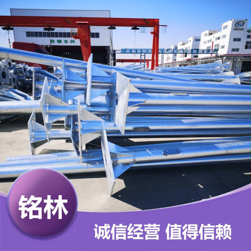  双悬臂 浸塑 单柱式交通标志杆 道路指示 多年行业经验 铭林