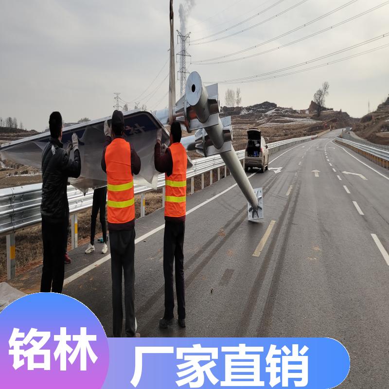 F型 Q235钢材 单悬臂 道路指示交通标志杆 多年行业经验 铭林