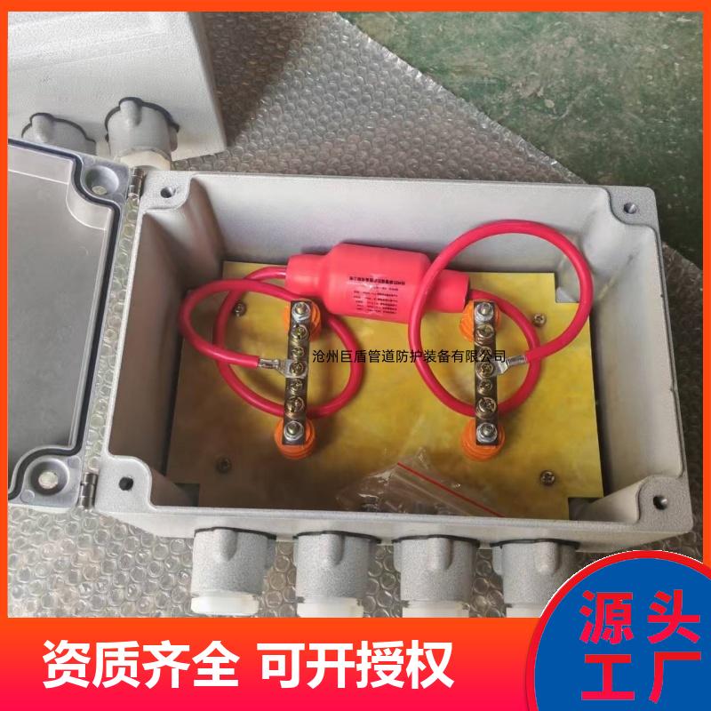 储罐阴极保护 108*4*3000 井式测试桩 锌阳极防爆接线箱 运行稳定 巨盾