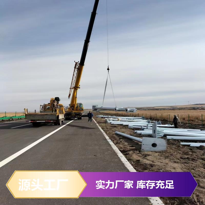  热镀锌 双悬臂 Q345 乡村道路交通标志杆 多年行业经验 铭林