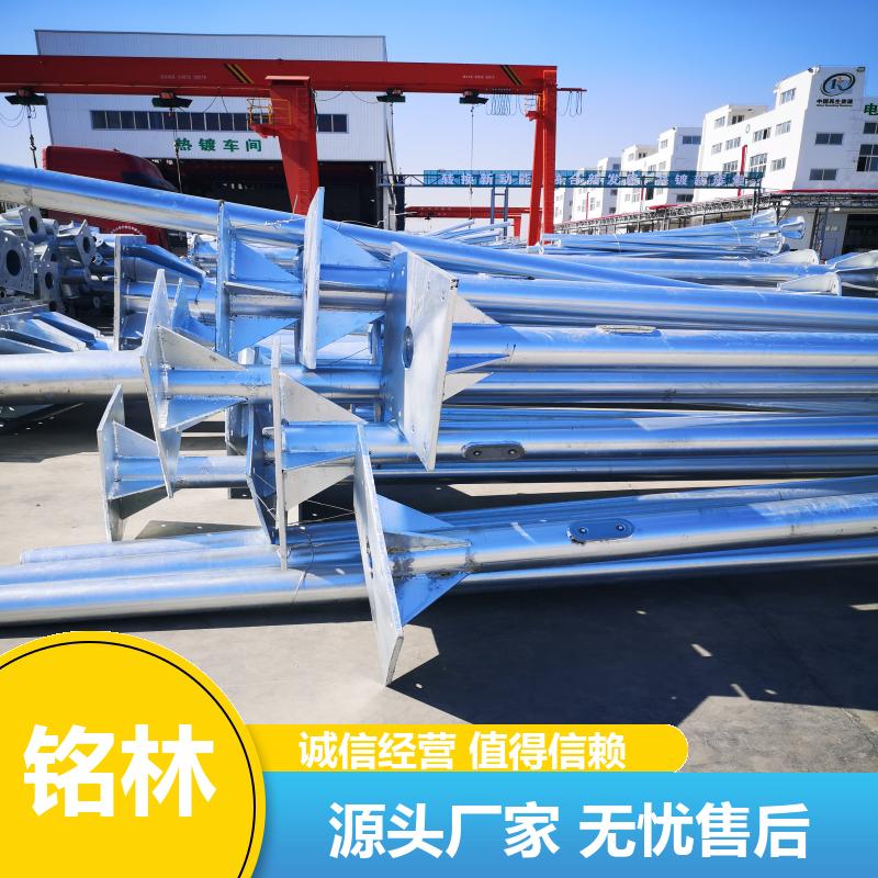 圆柱形 不锈钢 道路指示 单柱式交通标志杆 多年行业经验 铭林