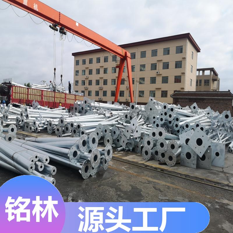  喷塑交通标志杆 热镀锌 Q235钢材 圆柱形 多年行业经验 铭林