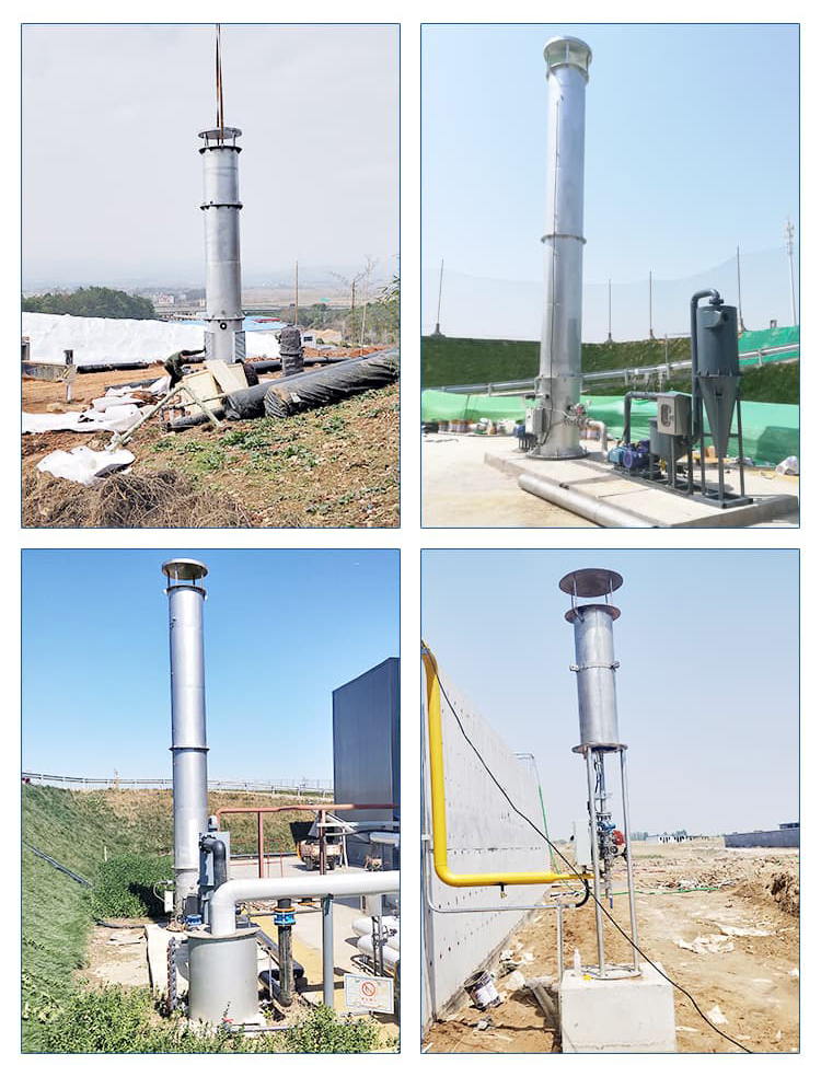 Torch ignition flame device, garbage dump vent ignition device, biogas purification project, Qiyuan