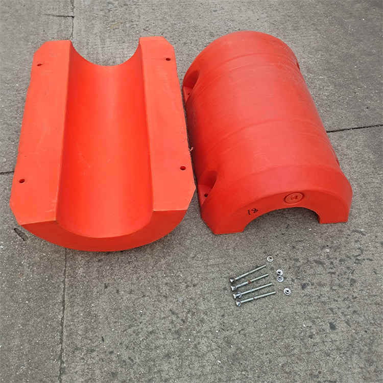 Supply of floating pipes for water construction, directly from the source of the Bertay clamp type water pipe float