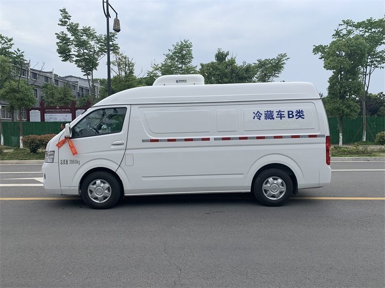 Cheng Li with backup electric Foton G7 bread refrigerated truck, small 6-square refrigerated transport truck, pharmaceutical vaccine cold chain truck