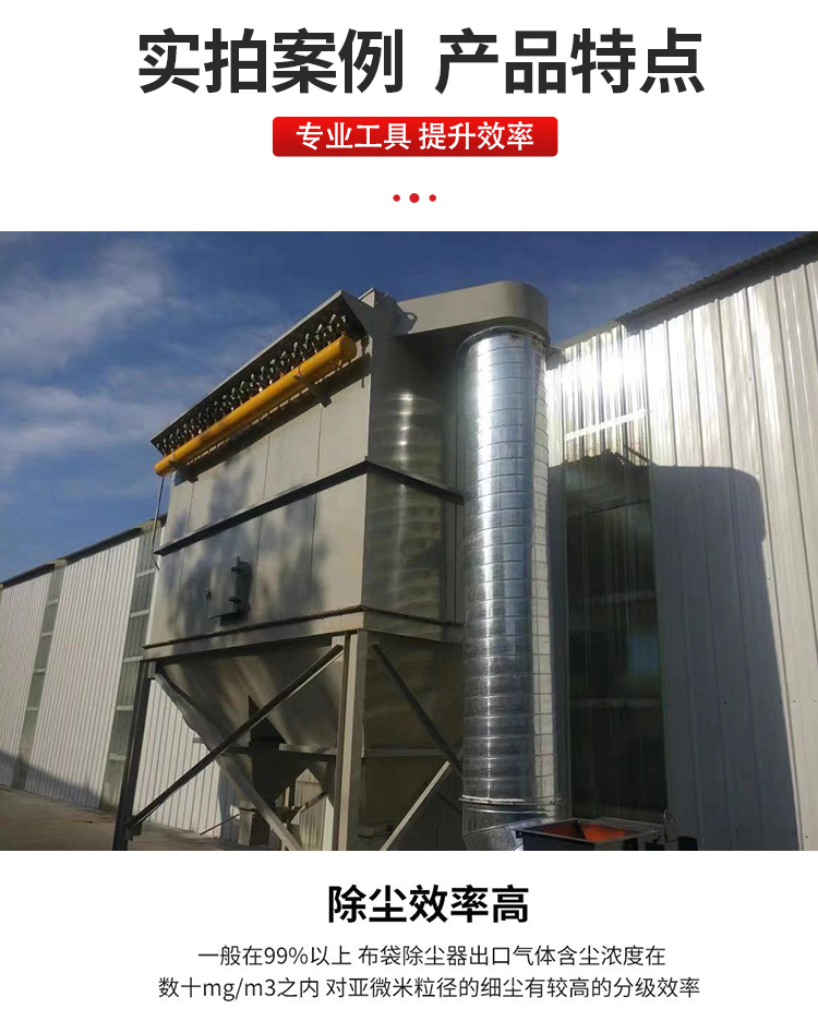 Pulse bag dust collector Environmental protection equipment for handling dust with high dust removal rate Customized wet electrostatic precipitator as needed