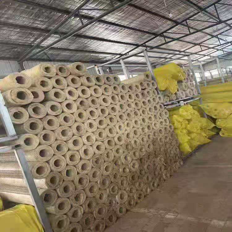 Rock wool insulation pipes, flame-retardant insulation rock wool pipes, industrial buildings, rock wool pipe shells available in stock for customization