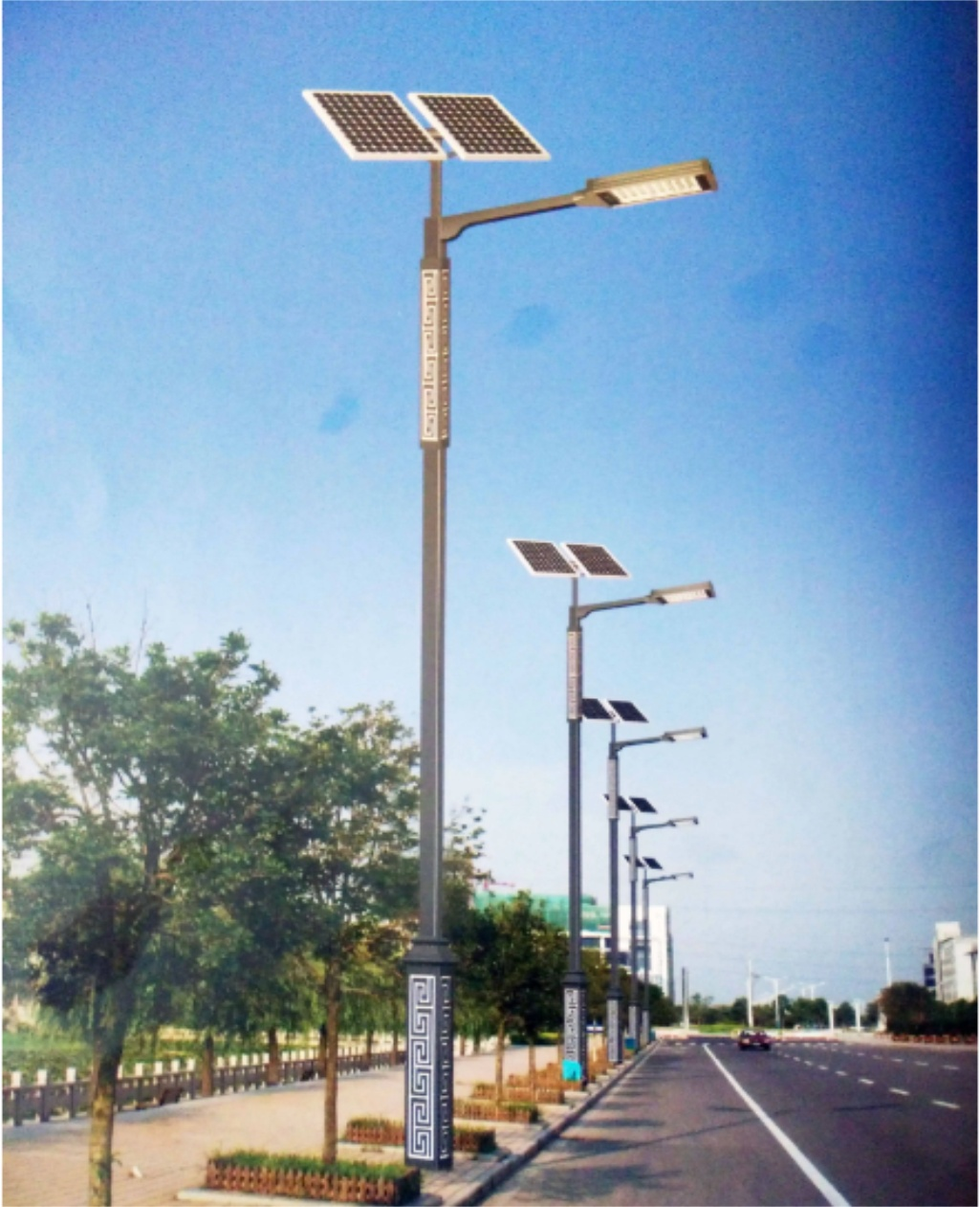 Outdoor lighting, solar courtyard light, 3-meter-4 meter park lighting, landscape light