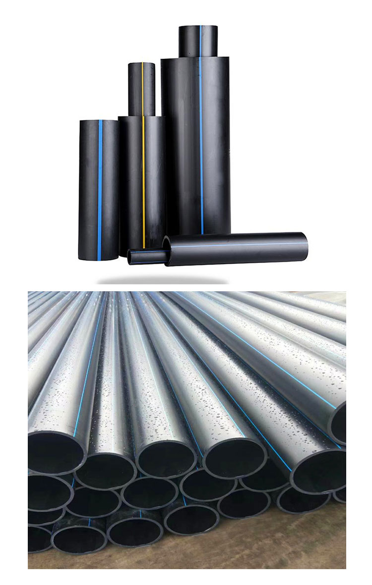 Polyethylene HDPE water supply pipe, black PE coil pipe, farmland irrigation and drainage pipe, customized by Xiongyun Plastic