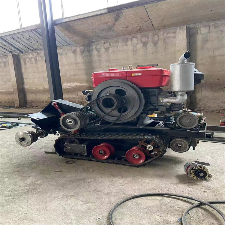 35 horsepower road cutting machine, single piece dual cutting machine, tracked remote control sewing machine for engineering use