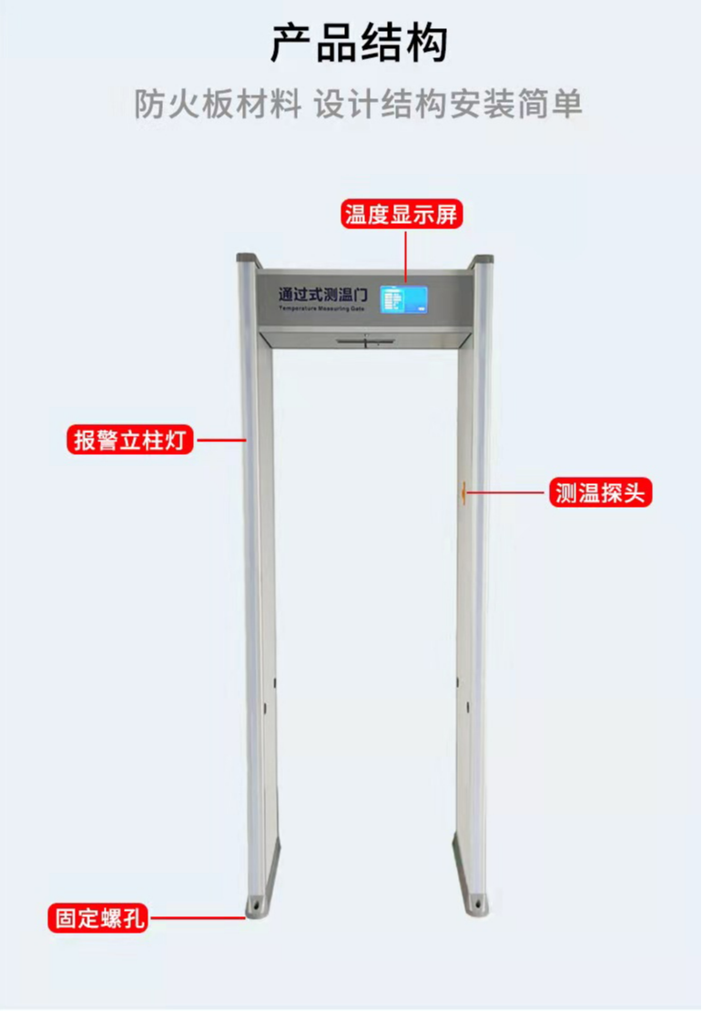 Lirujia Exam Hall Metal Security Door Detection Speed Fast Detection Door Accuracy High Mobile Phone Detection Channel