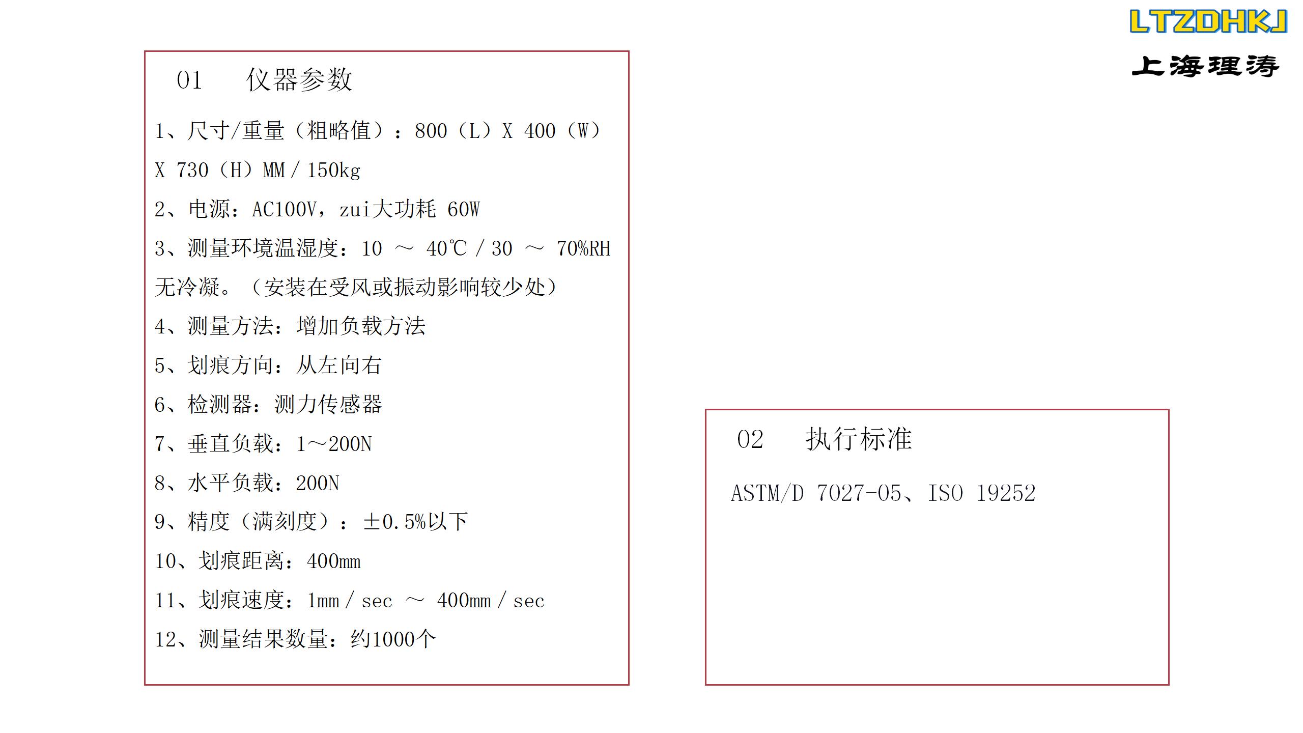 Application process of decorative material scratch resistance tester Coating and plastic vertical loading test Li Tao