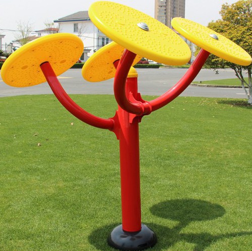 Outdoor park square path fitness equipment can be customized as a physical manufacturer with a two person swing board pendulum clock