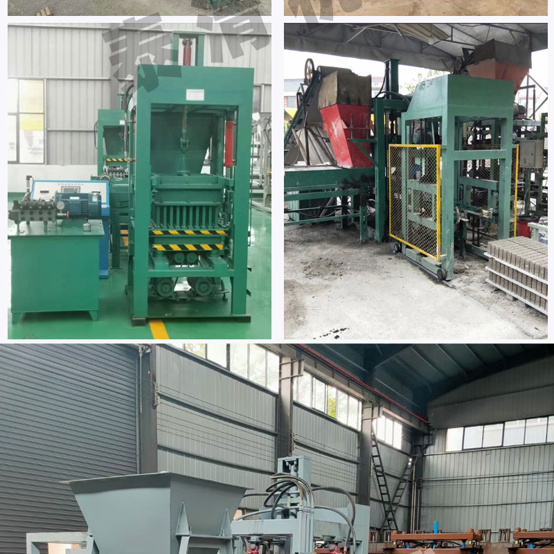 Fully automatic hydraulic block forming machine, construction waste recycling brick production equipment, complete set of cement brick making machine