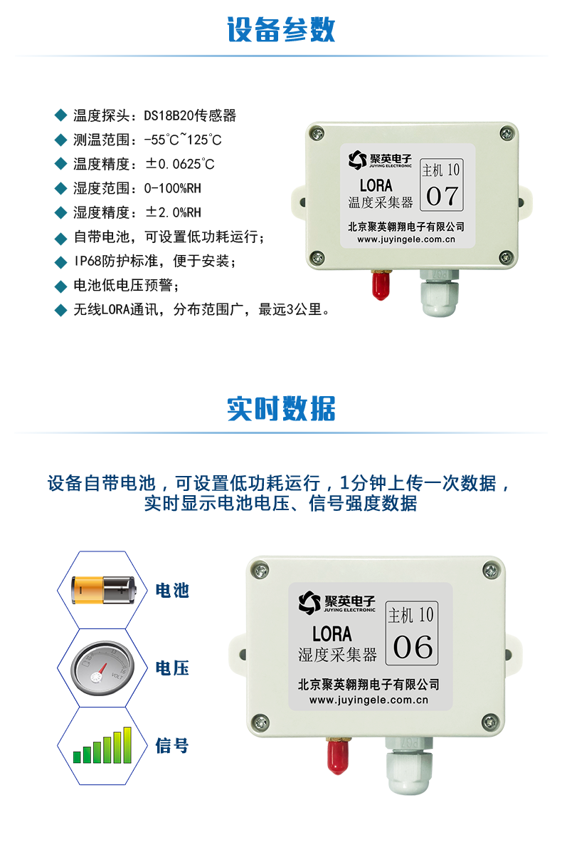 LORA remote greenhouse temperature and humidity sensor, multi-channel wireless temperature measurement and high-precision mobile computer app