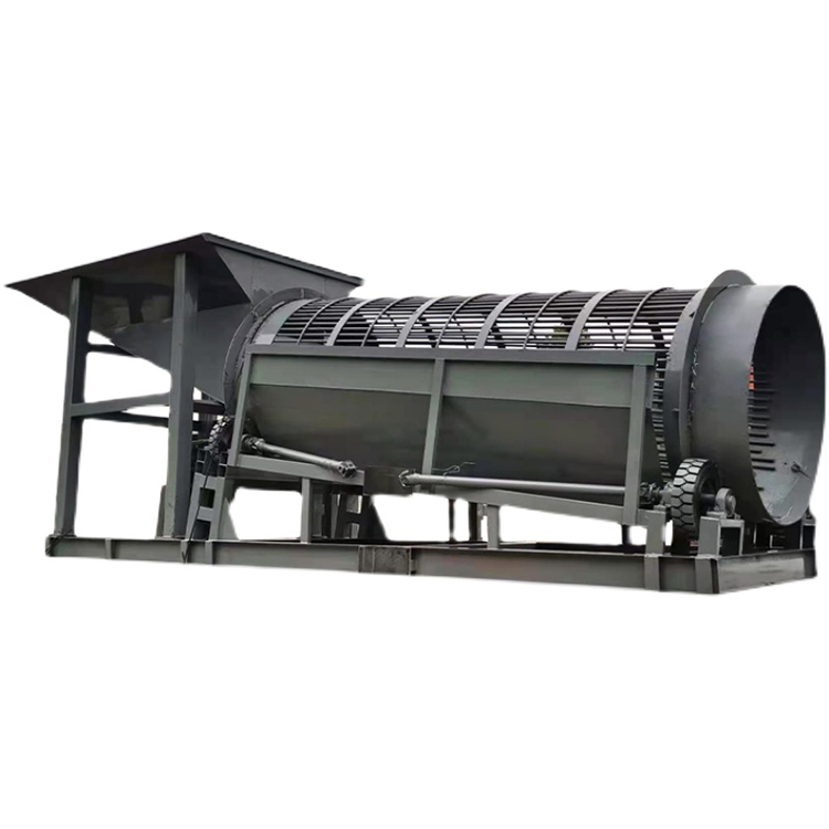 Long Heng Rotary Vibrating Sand Screen Machine Sand and Stone Field River Mud and Stone Screen Separation and Installation Foundation Simple Equipment Long Service Life