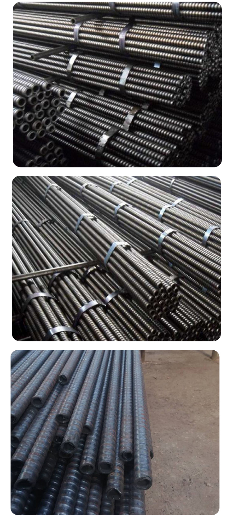 Yihecheng Pipe Industry hollow grouting anchor rod production manufacturer for high-speed railway bridge tunnel slope support