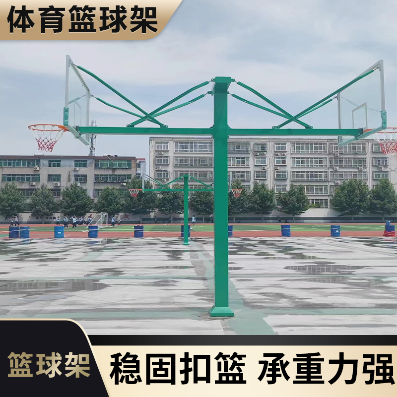 操场小区广场篮球架 美观大气 品类齐全 优质方钢立柱 多德