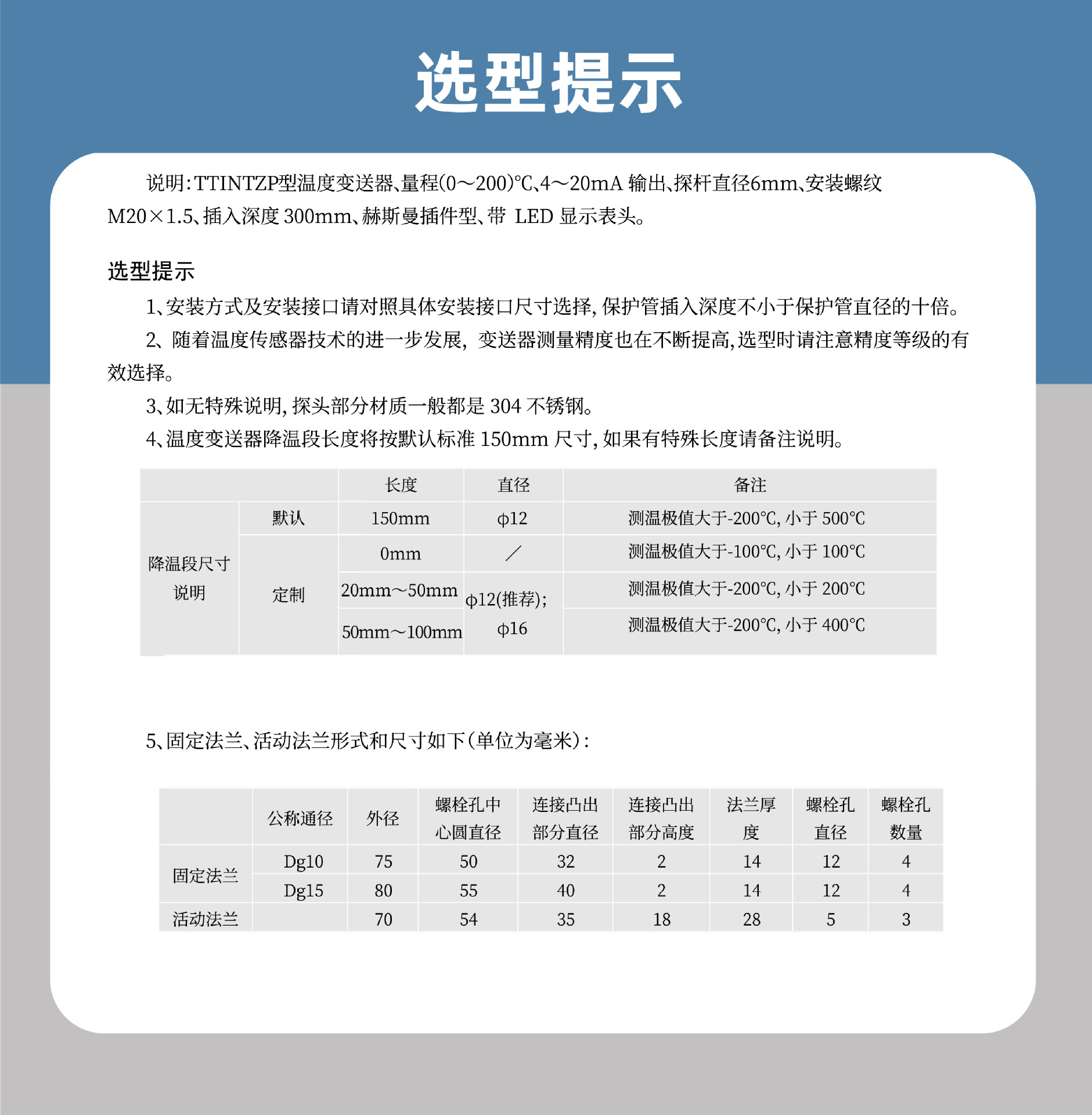 Zhuoran Tiangong Platinum Resistance Temperature Transmitter Replacing Wika Temperature Sensor Waterproof Industrial Thermometer