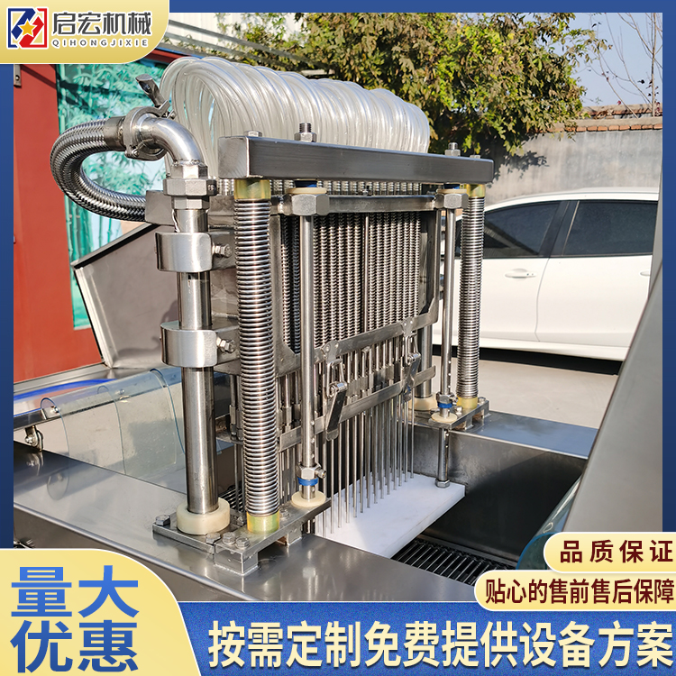 Qihong Double Head Meat Processing Machine Whole Chicken and Duck Salt Water Injection Machine Starch Five Flower Meat Curing Machine