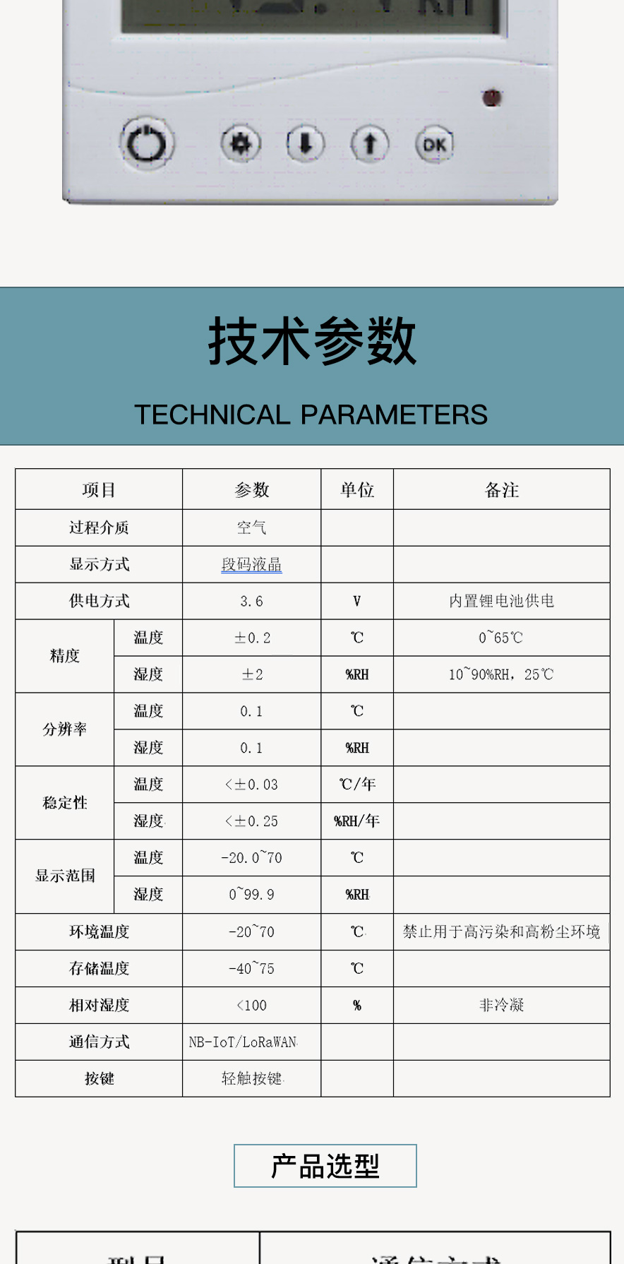 Jinrui Zhicheng Intelligent JRTH424D Temperature and Humidity Sensor has stable and reliable performance